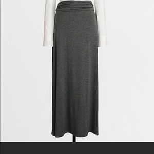 Charcoal gray j crew maxi skirt